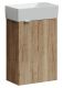 Подвесная тумба под раковину Sancos Mini MN35EGR правая 35см дуб галифакс натуральный