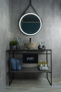 Раковина Gid Mnc488 54436 накладная под камень глянцевая 32x32x14