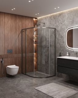 Душевой уголок CEZARES MOLVENO-RH-1-110/90-C-GM-IV