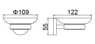 Мыльница Timo Saona 13021/17 золото матовое