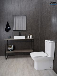 Раковина Gid N1104 51224 накладная белая 46x23x12