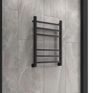 Полотенцесушитель водяной Indigo Aletto LALWPF60-50BR 60x50 см чёрный муар