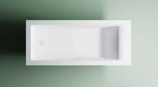 Ванна из искусственного камня Astra-Form Нейт 01010033+08010053 170x80 см с щелевым переливом донный клапан белый глянец