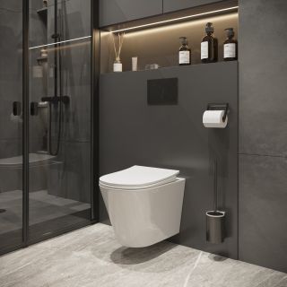 Подвесной унитаз Niagara Vista NG-9302 безободковый белый