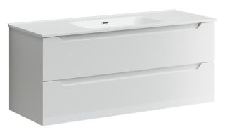 Подвесная тумба под раковину Sancos Norma 2.0 NR2.0120-1W 120см белый глянец