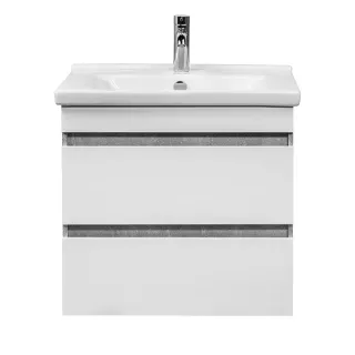 Тумба под раковину Aquanika Base AQB584352RU113 60 см бетон/белый