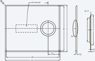 Дно для мойки из акрилового камня Alveus 1124730