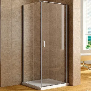 Душевой уголок Aquanet Cinetic AE12-N-90H190U-CT + AE12-F-80H190U-CT 254233 90x80 см стекло прозрачное профиль хром