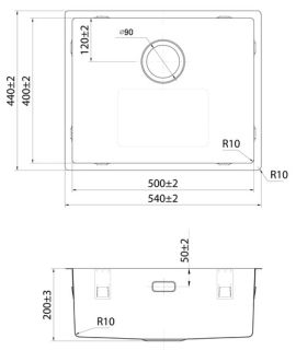 Кухонная мойка IDDIS Prime PRI54S0i77 54см сатин
