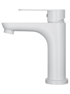 Смеситель для раковины Wonzon & Woghand Alfa WW-A40202-MW белый матовый