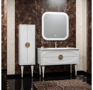 Опора Ибица белый/золото (2 шт)