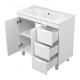 Напольная тумба под раковину Misty Оптима 90 см П-Опт-07090-011П3Я белый