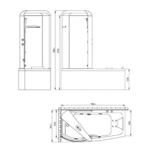 Акриловая ванна Orans BT 95 9501L00 170х85