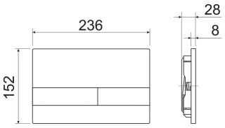 Комплект с инсталляцией Ceramica Nova CN3009_1002CH_1000 унитаз Forma CN3009 крышка-сиденье с микролифтом и инсталляция Envision CN1002CH с кнопкой смыва хром Flat