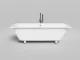 Ванна из искусственного камня Salini Orlanda Axis Kit S-Sense 103312M 180x80см белый матовый