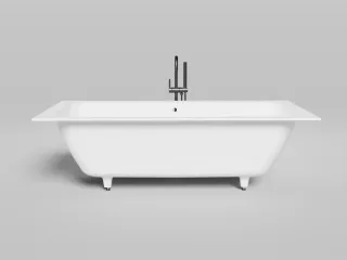 Ванна из искусственного камня Salini Orlanda Axis Kit S-Sense103311G 190x80см белый глянцевый