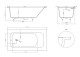 Ванна из искусственного камня Salini Orlanda Plus S-Sense 102014M 190x100см белый матовый