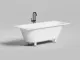 Ванна из искусственного камня Salini Ornella Axis Kit S-Sense 103513M 170x75см белый матовый