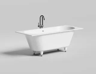 Ванна из искусственного камня Salini Ornella Axis S-Stone 104623M 170x70см белый матовый