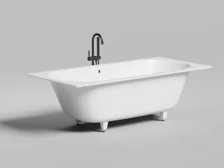 Ванна из искусственного камня Salini Ornella Axis S-Sense 103412G 190x90см белый глянцевый