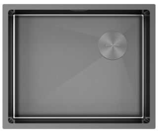 Мойка кухонная Paulmark Next-Skew PM885444-GM воронёная сталь