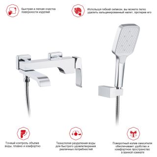 Смеситель для ванны Raglo R02.30 хром