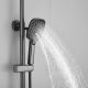 Душевая стойка Shevanik S8536T оружейная сталь