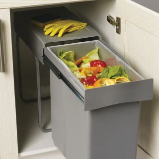 Система сортировки мусора Alveus ALBIO 211958 25 40L серый пластик