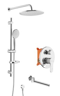 Душевой комплект Swedbe Platta 5542 хром