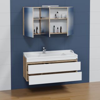 Зеркало-шкаф Санта Марс 700421 120 см янтарный