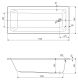 Ванна акриловая Cezares PLANE SOLO MINI-170-75-42-W37