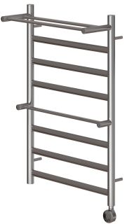 Полотенцесушитель электрический Point Артемида PN14158PE 50x80см с двумя полками левый/правый хром