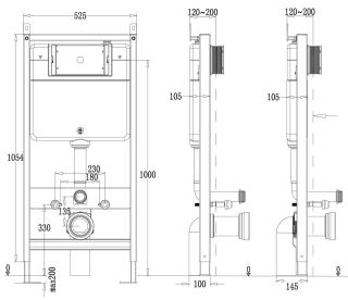 Сет Point PN48067WC: инсталляция Point Элемент PN45120 клавиша Point Виктория белый/хром PN44061WC унитаз Point Виктория PN41061