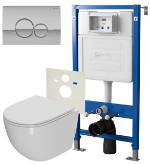 Сет Point PN48049C: инсталляция Point Элемент PN45120 клавиша Point Виктория хром PN44061C унитаз Point Афина PN41041