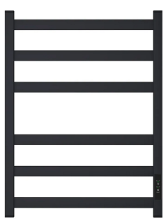 Полотенцесушитель электрический Point Меркурий PN83846B П6 400x600, диммер справа, черный