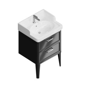 Тумба под раковину Kerama Marazzi Pompei PO.M.60.2\BLK 60 см чёрный