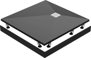 Экран Essentia ГРАФИТ 90x90