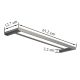 Прямой полотенцедержатель Gappo G30909-9 60 см оружейная сталь