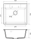 Мойка кухонная GranFest CLASSIC Q-561 топаз