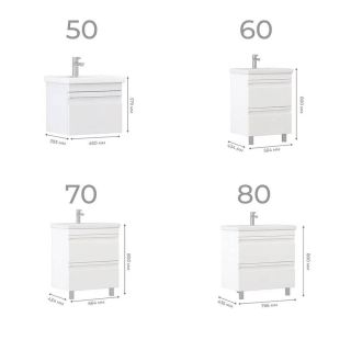 Тумба под раковину напольная Vigo Holly 041 80 см белый