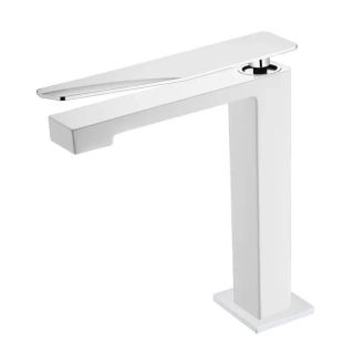 Смеситель для раковины Boheme Q 142-WCR.2 белый/хром