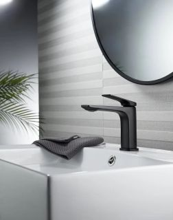 Cмеситель для раковины Knotlor KN-70/BL, черный