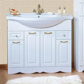 Тумба под раковину Бриклаер Анна 4627125411434 100 см белый