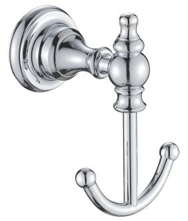 Крючок для ванной комнаты двойной Rose RG1121 хром