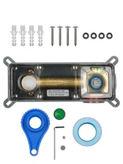 Встраиваемый смеситель для раковины Wonzon & Woghand Frame WW-88869010-BG брашированное золото