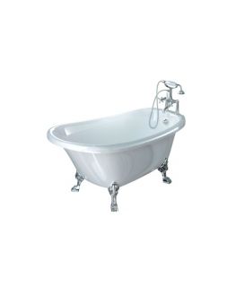 Ванна из искусственного камня Фэма Стиль Салерно-2 на опорах золото 170x68 см