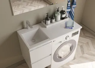 Раковина над стиральной машиной Эстет Даллас ФР-00001971 Л 100см белый