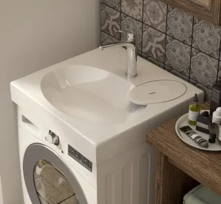 Раковина над стиральной машиной Эстет Lea silk ФР-00014908 60см белый