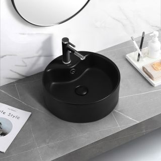 Раковина ABBER Bequem 41см чёрный матовый AC2104MB