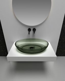 Раковина ABBER Kristall AT2801Vesuvian 60см оливковый